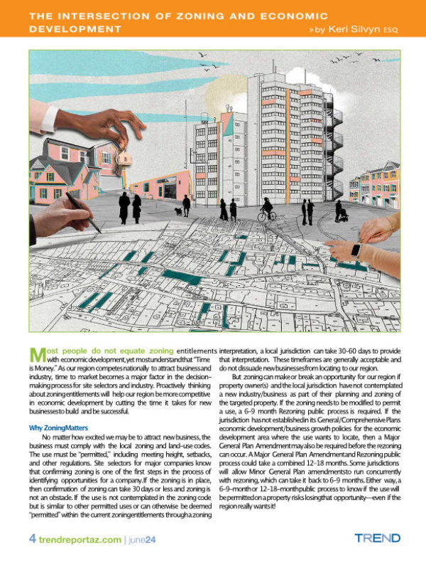 The Intersection of Zoning and Economic Development – Keri Silvyn in TREND Report